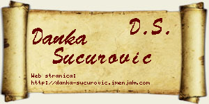 Danka Šućurović vizit kartica